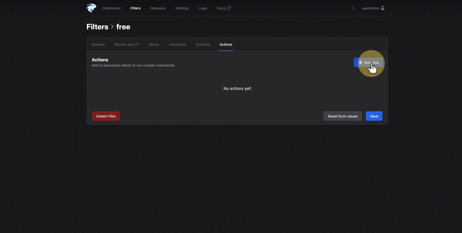 Click "Add new"