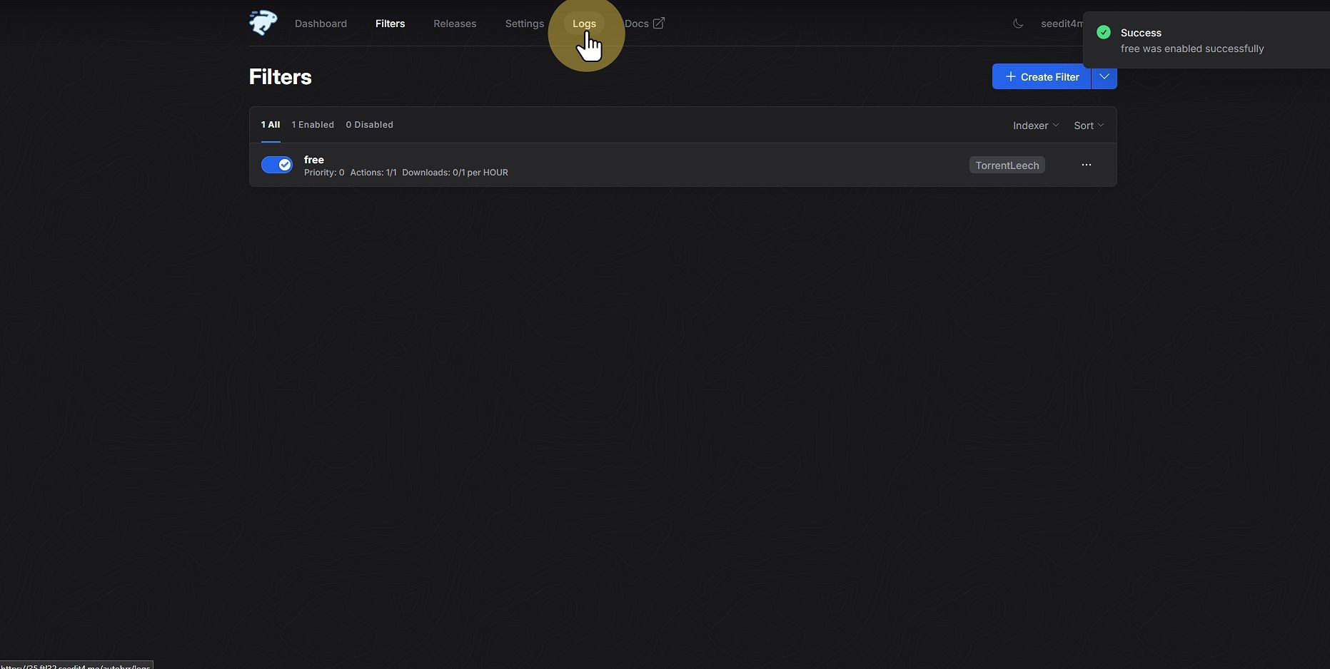 Click "navigation"