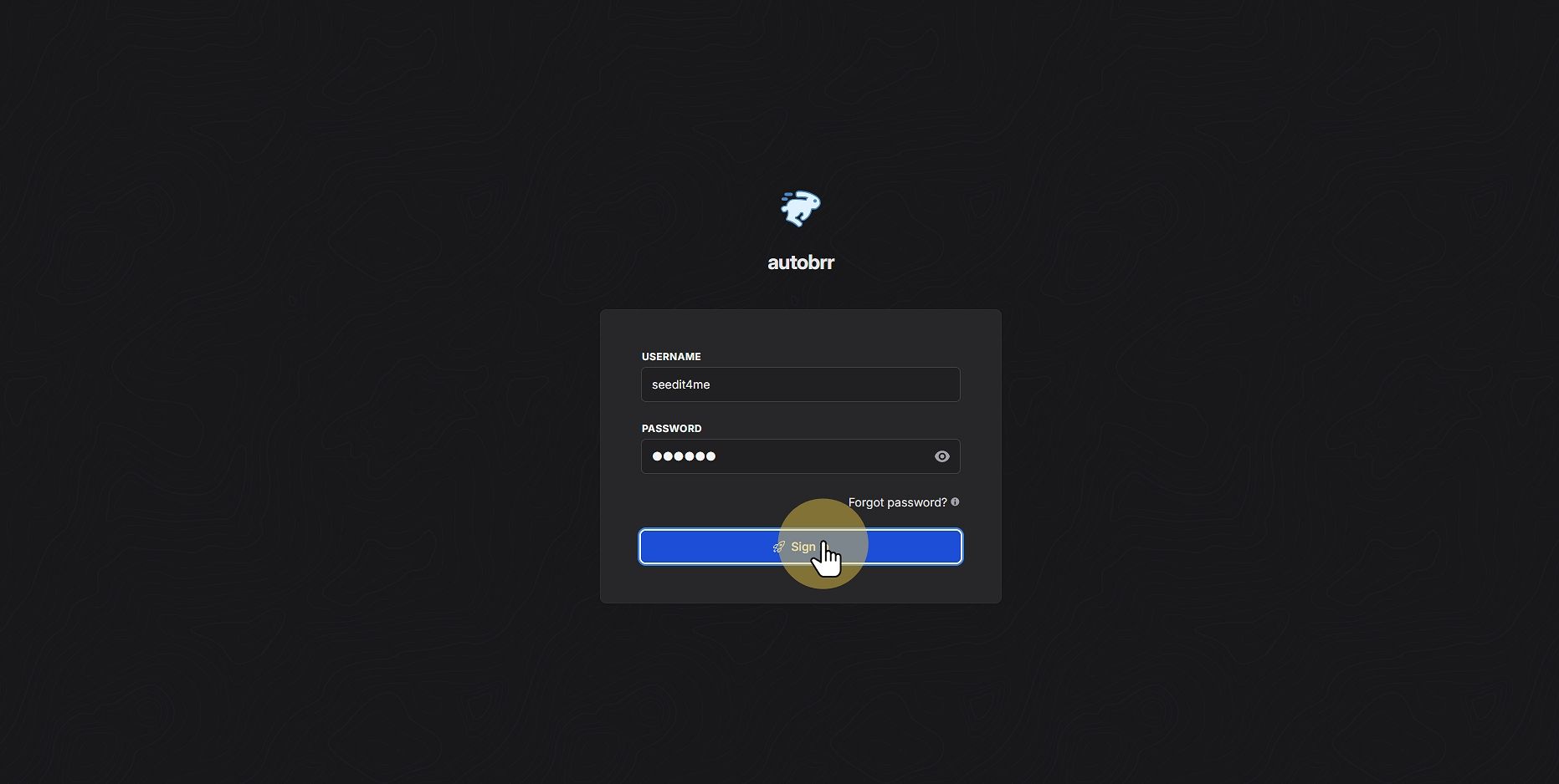 Click "autobrr"