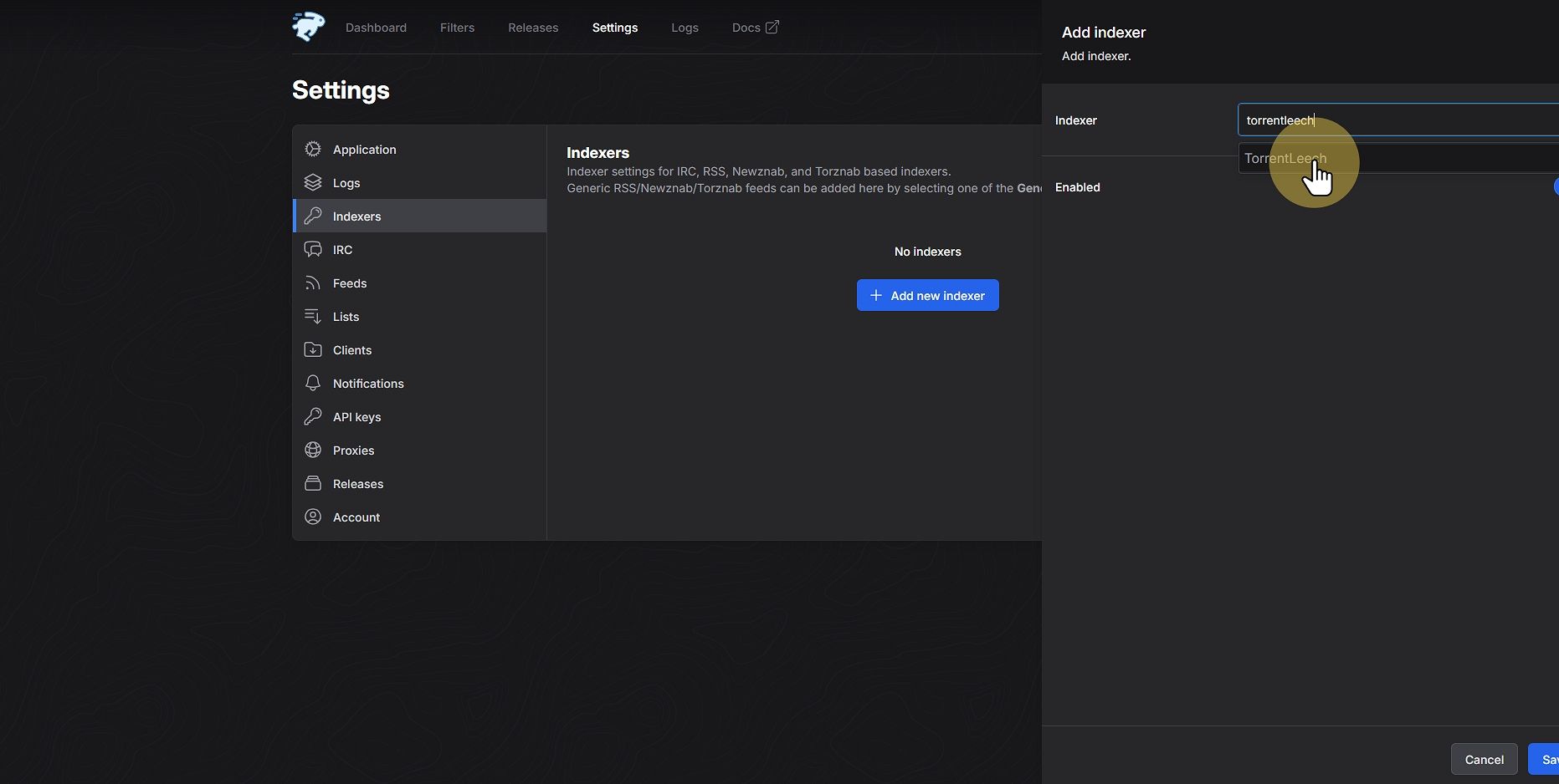 Click torrentleech